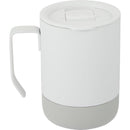 Alexander 14 oz Vacuum Tumbler with Slider Lid — White (WH) — blank back view