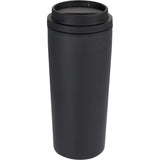 Nelson 20 oz Copper Vacuum Tumbler with Swivel Lid — Black (BK) — blank front view — 30