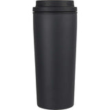 Nelson 20 oz Copper Vacuum Tumbler with Swivel Lid — Black (BK) — blank front view — 31