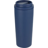 Nelson 20 oz Copper Vacuum Tumbler with Swivel Lid — Navy (NY) — blank right angle — 18