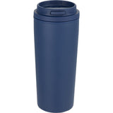 Nelson 20 oz Copper Vacuum Tumbler with Swivel Lid — Navy (NY) — blank back view — 17