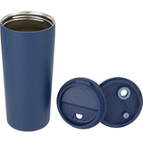 Nelson 20 oz Copper Vacuum Tumbler with Swivel Lid — Navy (NY) — blank detail view — 16
