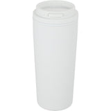 Nelson 20 oz Copper Vacuum Tumbler with Swivel Lid — White (WH) — blank back view — 8