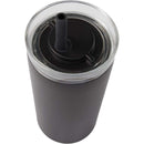 Nina 18 oz Leakproof Twist & Lock Vacuum Tumbler with Straw — Black (BK) — blank detail view