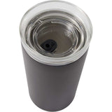 Nina 18 oz Leakproof Twist & Lock Vacuum Tumbler with Straw — Black (BK) — blank detail view — 45