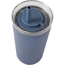 Nina 18 oz Leakproof Twist & Lock Vacuum Tumbler with Straw — Midnight Blue — blank detail view