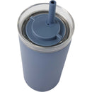 Nina 18 oz Leakproof Twist & Lock Vacuum Tumbler with Straw — Midnight Blue — blank detail view