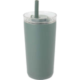 Nina 18 oz Leakproof Twist & Lock Vacuum Tumbler with Straw — Sage (SG) — blank left angle — 41