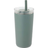 Nina 18 oz Leakproof Twist & Lock Vacuum Tumbler with Straw — Sage (SG) — blank right angle — 40