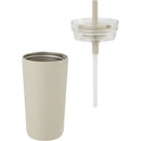 Nina 18 oz Leakproof Twist & Lock Vacuum Tumbler with Straw — Taupe (TP) — blank detail view