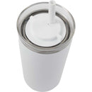 Nina 18 oz Leakproof Twist & Lock Vacuum Tumbler with Straw — White (WH) — blank detail view