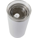 Nina 18 oz Leakproof Twist & Lock Vacuum Tumbler with Straw — White (WH) — blank detail view