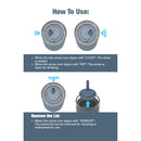 Nina 18 oz Leakproof Twist & Lock Vacuum Tumbler with Straw — Black (BK) — blank product view