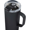 Whitney 20 oz Recycled Tall Tumbler with Flip Lid — Black (BK) — blank detail view