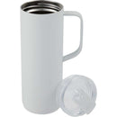 Whitney 20 oz Recycled Tall Tumbler with Flip Lid — White (WH) — blank detail view