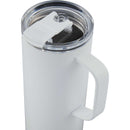 Whitney 20 oz Recycled Tall Tumbler with Flip Lid — White (WH) — blank detail view