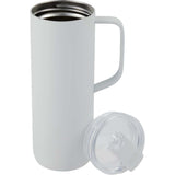Whitney 20 oz Recycled Tall Tumbler with Flip Lid — White (WH) — blank detail view — 7