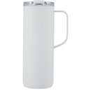 Whitney 20 oz Recycled Tall Tumbler with Flip Lid — White (WH) — blank front view