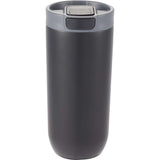 Joshua 17 oz Recycled Insulated Travel Tumbler — Black (BK) — blank back view — 33
