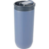 Joshua 17 oz Recycled Insulated Travel Tumbler — Blue (BL) — blank left angle — 17