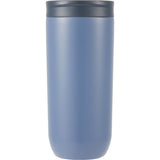 Joshua 17 oz Recycled Insulated Travel Tumbler — Blue (BL) — blank front view — 13