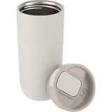 Joshua 17 oz Recycled Insulated Travel Tumbler — Cream (CR) — blank detail view — 22