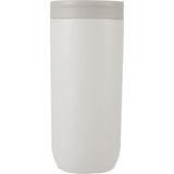 Joshua 17 oz Recycled Insulated Travel Tumbler — Cream (CR) — blank front view — 21