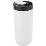 Joshua 17 oz Recycled Insulated Travel Tumbler — White (WH) — blank right angle — 9