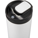Joshua 17 oz Recycled Insulated Travel Tumbler — White (WH) — blank product view — 7