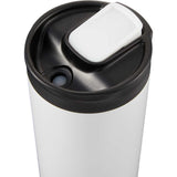Joshua 17 oz Recycled Insulated Travel Tumbler — White (WH) — blank product view — 3