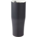 Patti 20 oz Ceramic-Lined Vacuum Tumbler with 360 Lid — Black (BK) — blank left angle