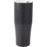 Patti 20 oz Ceramic-Lined Vacuum Tumbler with 360 Lid — Black (BK) — blank right angle — 45