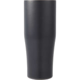 Patti 20 oz Ceramic-Lined Vacuum Tumbler with 360 Lid — Black (BK) — blank front view — 40