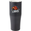 Patti 20 oz Ceramic-Lined Vacuum Tumbler with 360 Lid — Black (BK) — decorated front view