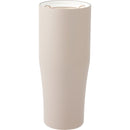 Patti 20 oz Ceramic-Lined Vacuum Tumbler with 360 Lid — Latte (LAT) — blank back view