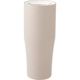 Patti 20 oz Ceramic-Lined Vacuum Tumbler with 360 Lid — Latte (LAT) — blank back view — 35