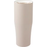 Patti 20 oz Ceramic-Lined Vacuum Tumbler with 360 Lid — Latte (LAT) — blank front view — 30