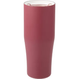 Patti 20 oz Ceramic-Lined Vacuum Tumbler with 360 Lid — Maroon (MR) — blank back view — 26
