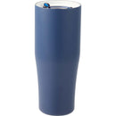 Patti 20 oz Ceramic-Lined Vacuum Tumbler with 360 Lid — Navy (NY) — blank left angle