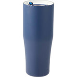 Patti 20 oz Ceramic-Lined Vacuum Tumbler with 360 Lid — Navy (NY) — blank left angle — 19