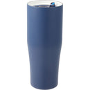 Patti 20 oz Ceramic-Lined Vacuum Tumbler with 360 Lid — Navy (NY) — blank right angle