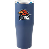 Patti 20 oz Ceramic-Lined Vacuum Tumbler with 360 Lid — Navy (NY) — decorated front view — 11