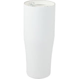 Patti 20 oz Ceramic-Lined Vacuum Tumbler with 360 Lid — White (WH) — blank left angle — 10