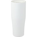 Patti 20 oz Ceramic-Lined Vacuum Tumbler with 360 Lid — White (WH) — blank back view