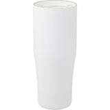 Patti 20 oz Ceramic-Lined Vacuum Tumbler with 360 Lid — White (WH) — blank back view — 8