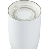 Patti 20 oz Ceramic-Lined Vacuum Tumbler with 360 Lid — White (WH) — blank detail view — 5