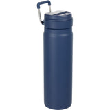Kara 24 oz Recycled Insulated Bottle with Swivel Lid — Navy (NY) — blank right angle — 18