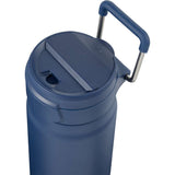 Kara 24 oz Recycled Insulated Bottle with Swivel Lid — Navy (NY) — blank detail view — 15
