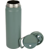 Kara 24 oz Recycled Insulated Bottle with Swivel Lid — Sage (SG) — blank detail view — 34