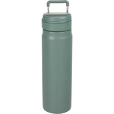 Kara 24 oz Recycled Insulated Bottle with Swivel Lid — Sage (SG) — blank front view — 30